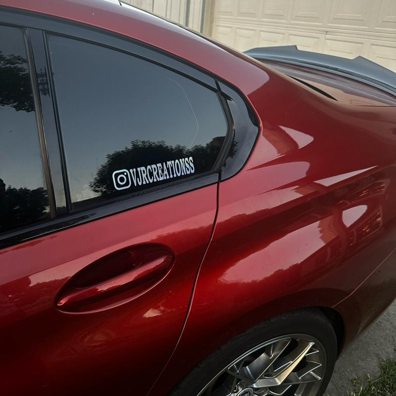 Custom Social Handle Vinyl ( Sticker, Decal, Vinyl)