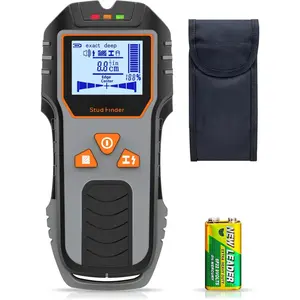 6-in-1 Stud Finder Wall Scanner,  DSF01 Wall Stud Finder with Electric Wire Finder, Deep Scan Stud Sensor for drywall, , Plaster Walls, Metal, AC Wire, , Joists, Pipes