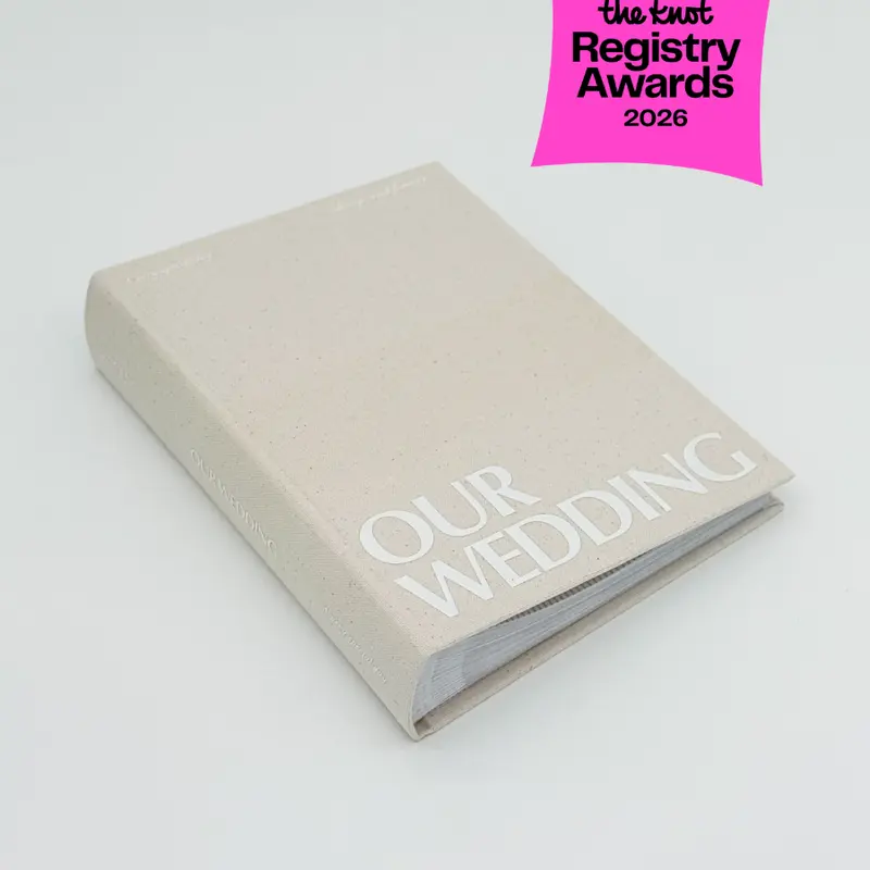 Wedding Photo Album in classic linen