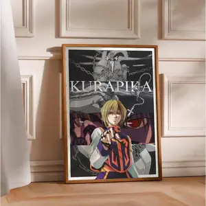 hunter x hunter kurapika poster anime wall art print for bedroom decor