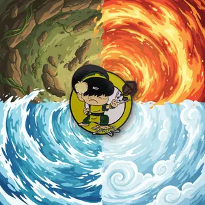 Avatar the Last Airbender Cute Toph Pin