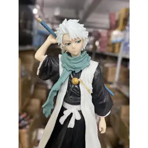 18.5cm BLEACH Anime  Hitsugaya Toushirou Zaraki Kenpachi Kurosaki Ichigo Action Figure Collectible Model Toys Japanese Dolls