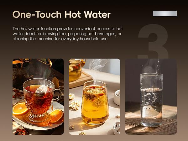 ecozy 2-in-1 Espresso Machine - LED Touch Screen, 20 Bar Pump, Home Coffee Bar, All in One with Drip Coffee, Hot Water and Milk Frother,  Stainless Steel Coffee Maker, Brezzano Core Series Coffee Machine for Cappuccino, Latte, Americano, tiktokshopsp summ