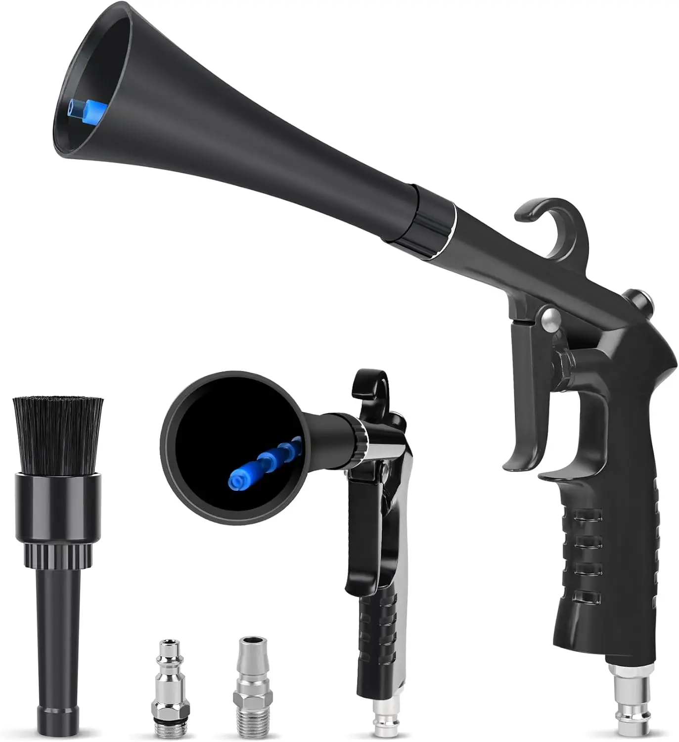 Air Blow Gun for Car Detailing, High Pressure Air Duster Blower Gun Tool for Drying Interiors, Cleaning Engines, Keyboards, Works with Air Compressor