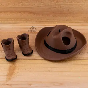 Cowboy Hat & Boots for Plush Doll