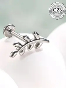 Women's 18g/16g Titanium Flat Back Ear Studs, Internal Thread Design for Tragus/helix/conch Piercings, Punk Style All-Season Accessory