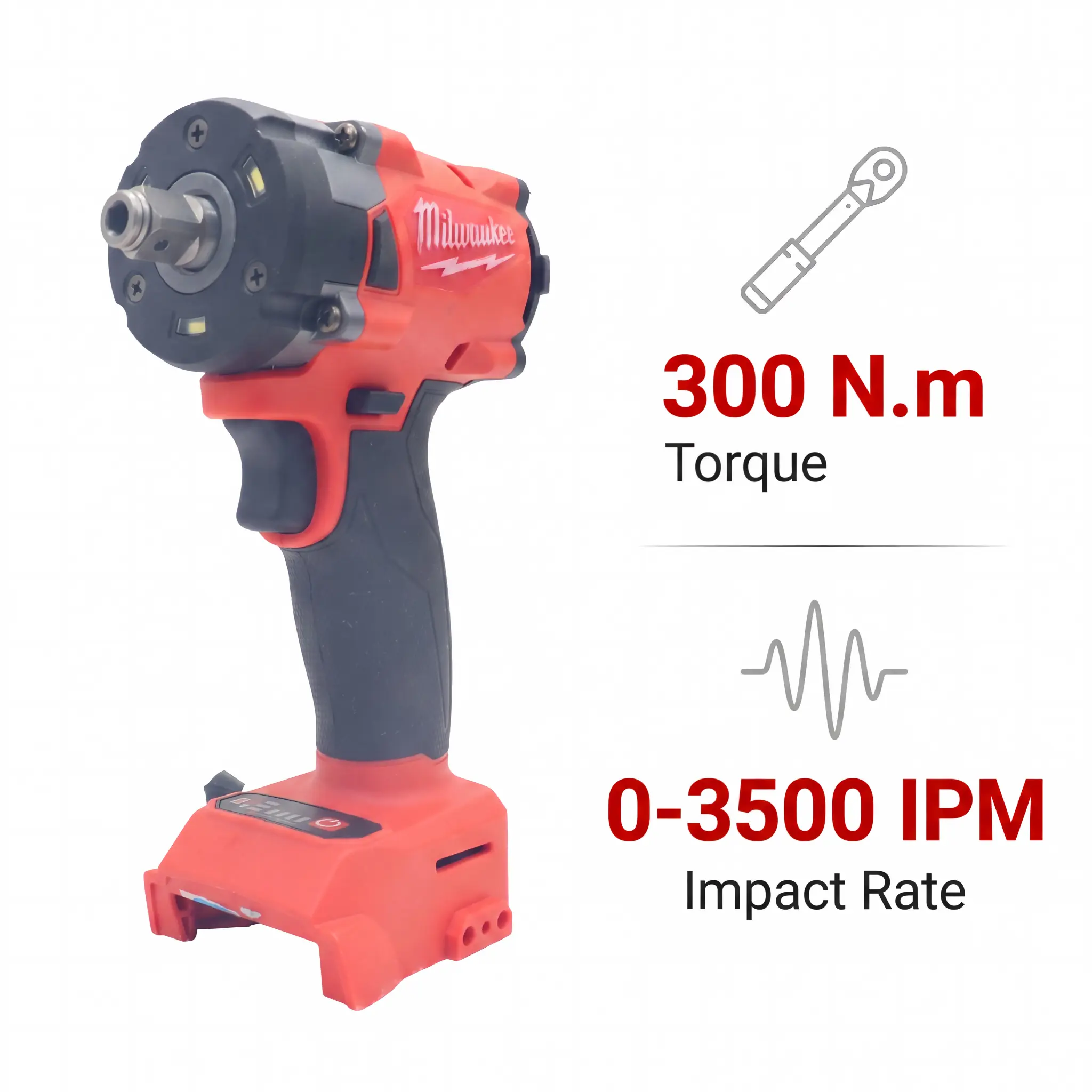 Milwaukee M18 FIW212 1/2-In Cordless Impact Wrench, 300Nm Torque, for Auto Repair Hand Tools & Hardware Multitool Accessories Level project hex chuck