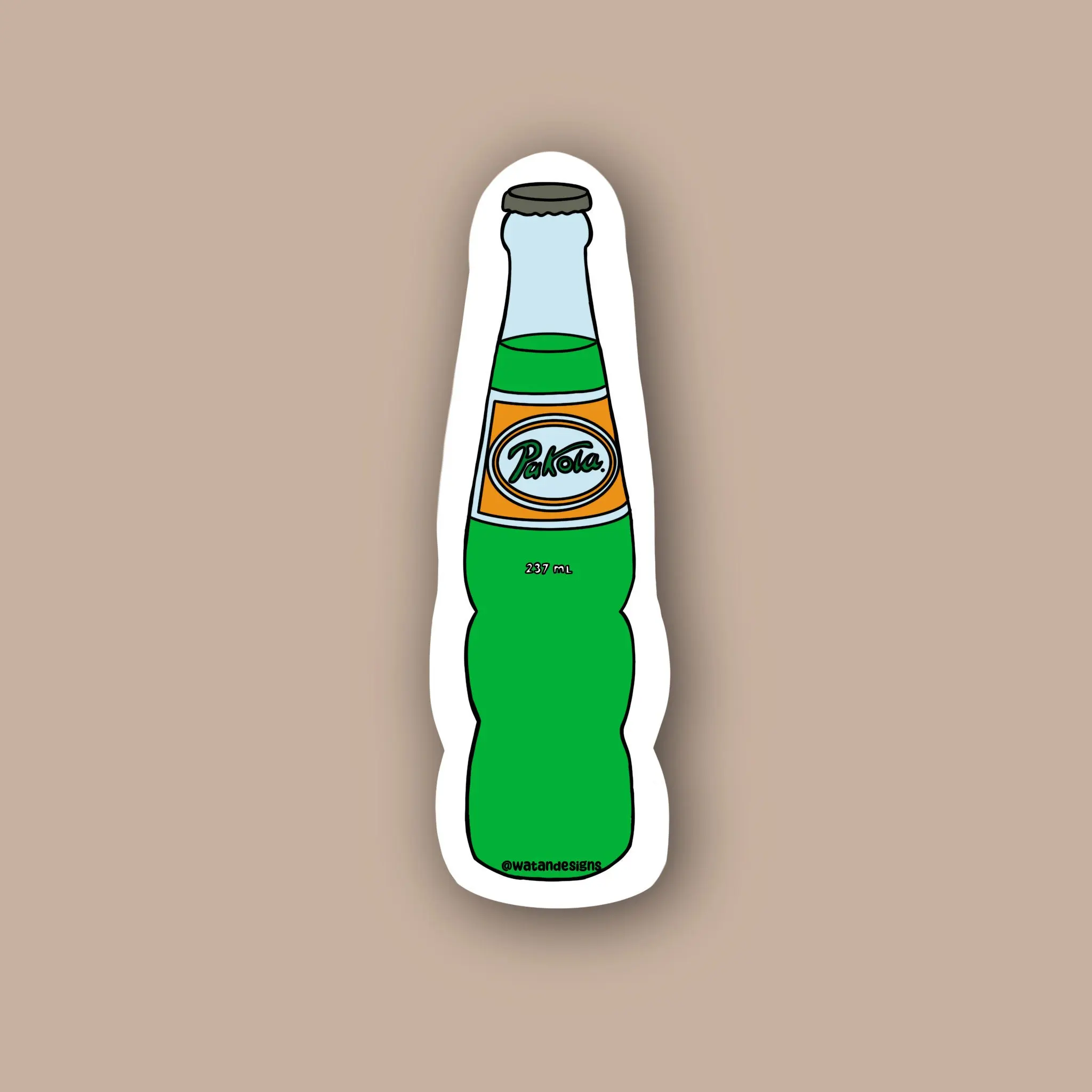 Pakola Soda Sticker - Pakistani Design Sticker for Laptop & Phone Case Decorative Accessory