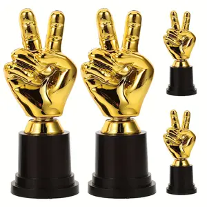 Mini Finger Trophy Set, 1-24 Pieces, Perfect for Parties, Sports Events, Team Games, Award Recognition, Compact Design