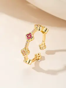 Waterproof Non-Tarnish Silver Color Ring, Hypoallergenic Alloy, Cubic Zirconia Accessory, Durable Jewelry for Everyday Wear