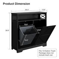 Black-2 x13 Gallons(Can hold two trash cans)