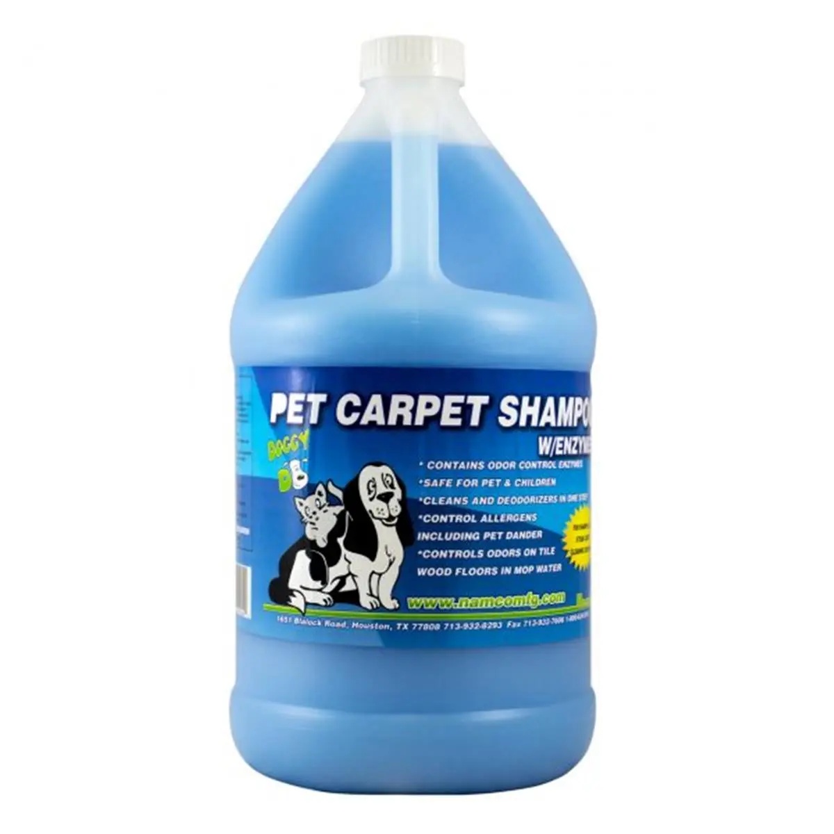 212 MAIN Enzymatic Pet Carpet Cleaning Shampoo - 4-Pack (1 Gal Each), Floor Cleaning Solution, Odor Control Enzymes, Allergen Controller, Child-Safe pH Formula, Dog Stain Remover, 1-Step Home Deodorizer, Deodorizer For Home
