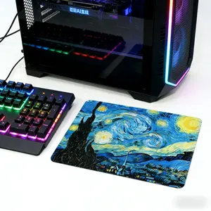 Fashion Square Mouse Pad with Non-Slip Rubber Base, Computer Gaming Mouse Mat, Small Desktop Pad for Office Use, Gift for Girls and Ladies