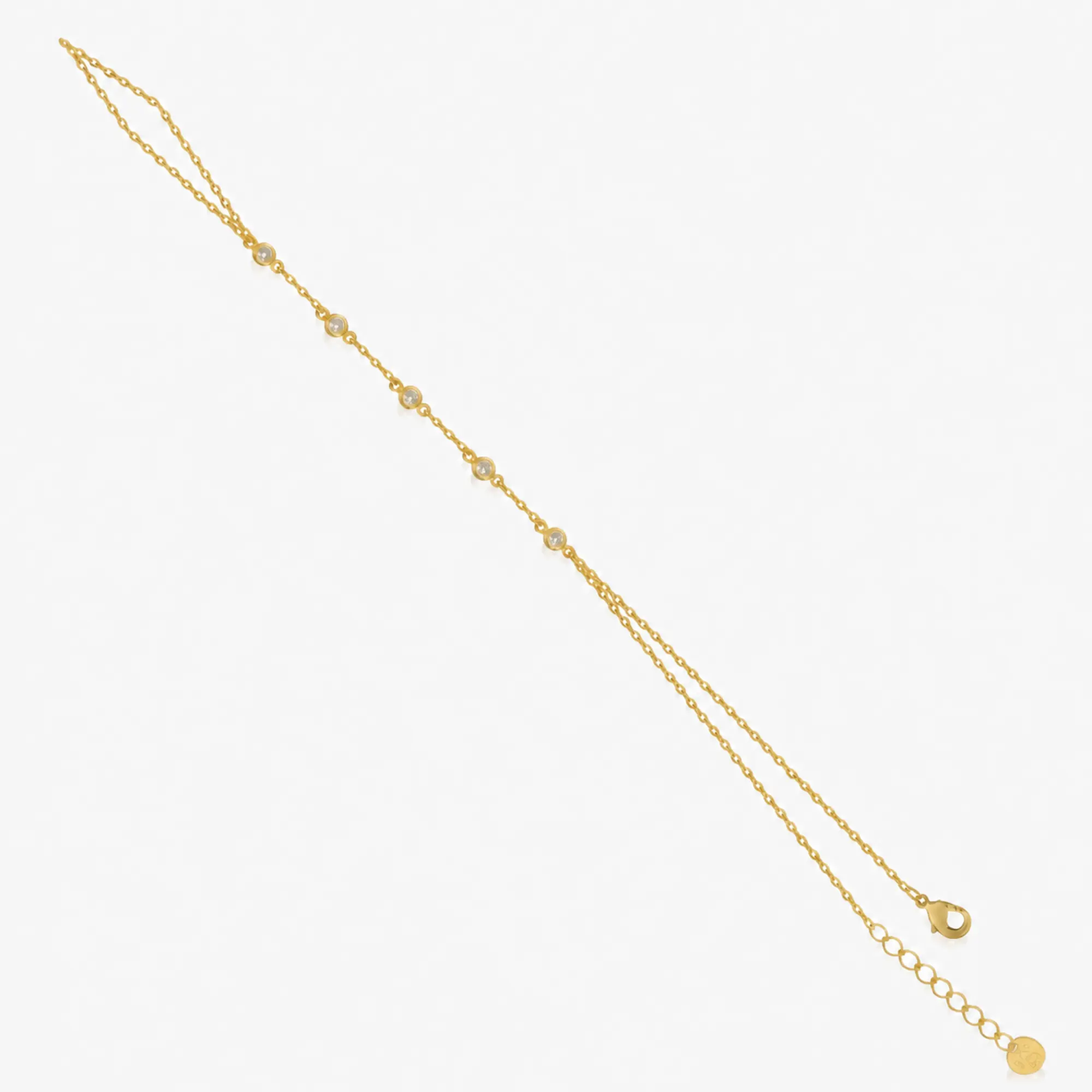 EVRY JEWELS Gold or Silver Plated Women's Afterglow Hand Chain