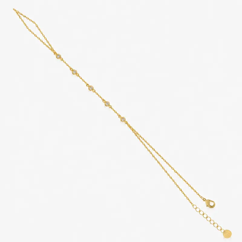 EVRY JEWELS Gold or Silver Plated Women's Afterglow Hand Chain