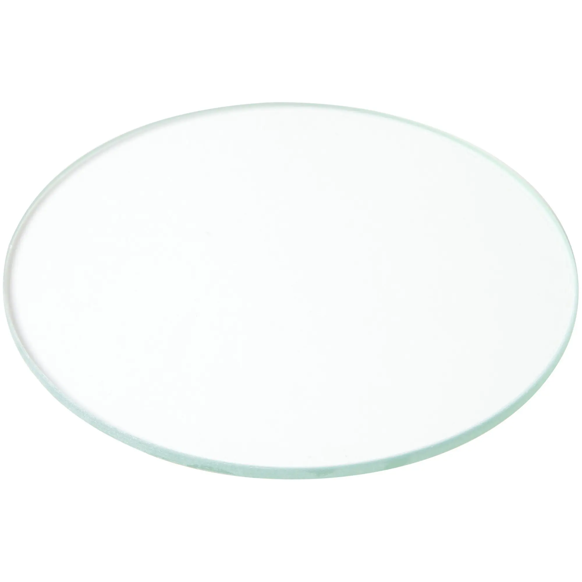 Plymor 4" Round, 3mm Thick Non-Beveled Clear Glass Circle