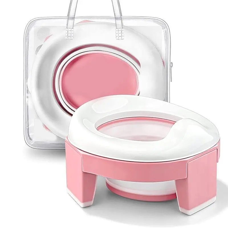 Foldable Baby Potty Training Seat, 1 Count Portable Foldable Toilet Seat, Baby Toilet Training Seat for Home & Travel Potty Trainer Toddler