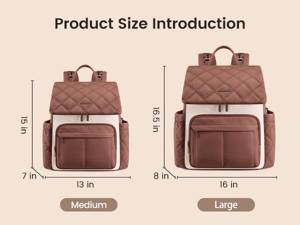 LOVEVOOK Diaper Bag Backpack With Pocket For Large Capacity Cup,Multi-Function Baby Travel Bag For Mom Dad,Waterproof Baby Bag for Boys Girls with Changing Pad,Insulated Bag,Stroller Straps,Brown