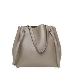 Pre-owned Celine leather Tote Bags Cabas Phantom Drawstring Bucket Bag, Small Size P226663301