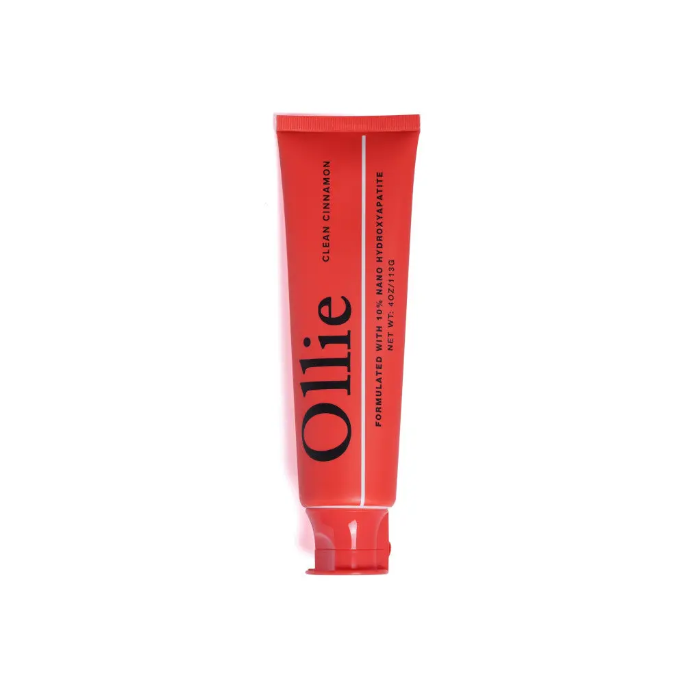 Ollie Fluoride-Free Remineralizing Toothpaste with 10% Nano Hydroxyapatite – Cinnamon