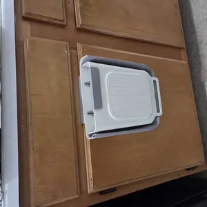 2026 Minimal Bits New Clean Plan, Foldable Hanging Trash Can for Kitchen &Home - Space Saving Waste Bin for Cabinets, Pantry, and Countertops, Grey and Milk White Convenient Compact Gift for Family, Clean Plan, New Year gift