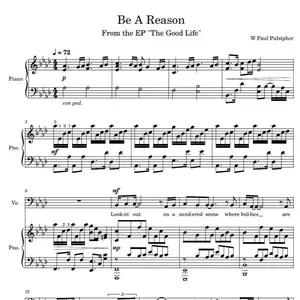 “Be A Reason” sheet music by W Paul Pulsipher