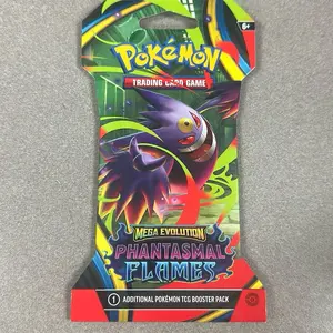 Pokémon Trading Card Game Mega Evolution Phantasmal Flames Booster Pack - Official TCG Card Game Accessory