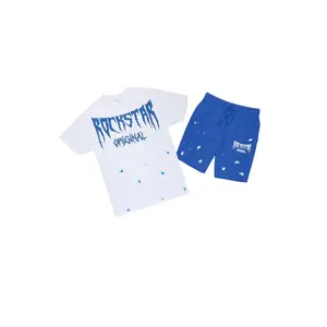 Twinkle White/Royal Blue T-Shirt/Short Set