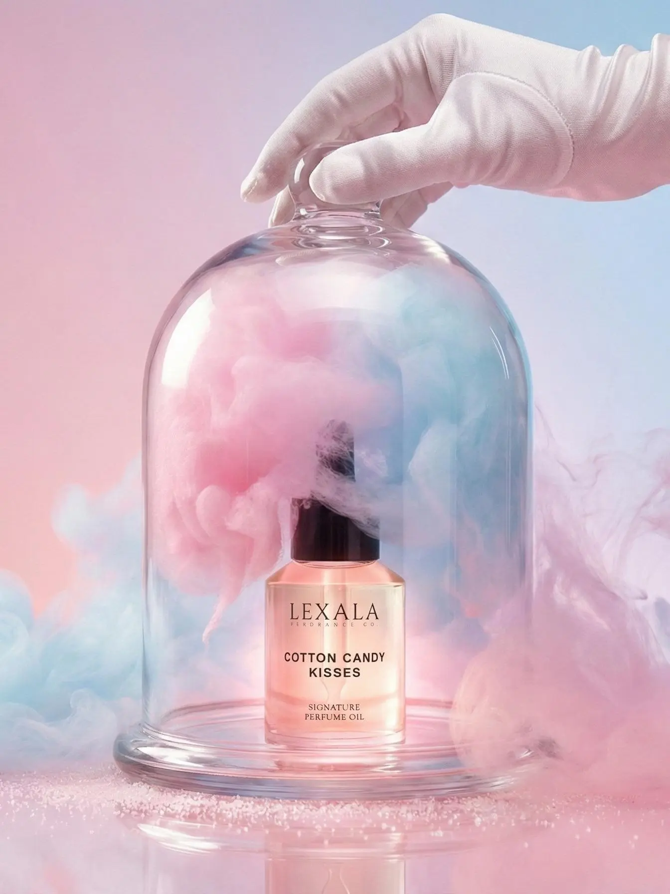Cotton Candy Kisses Perfume Oil - 30 ml - Women's Fragrance Oil - Orange - Licorice - Berry - Bergamot - Wood - Cotton Candy - Caramel - Powder