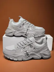 Men's Streetwear Versatile Shoes, Breathable Mesh Dad Sneakers, Thick Sole Height Boost, Lightweight Shock Absorption, Spring Summer Trendy Footwear, Casual Breathable Sneakers, Shockproof Breathable Sneaker, Thick Soled Sneakers