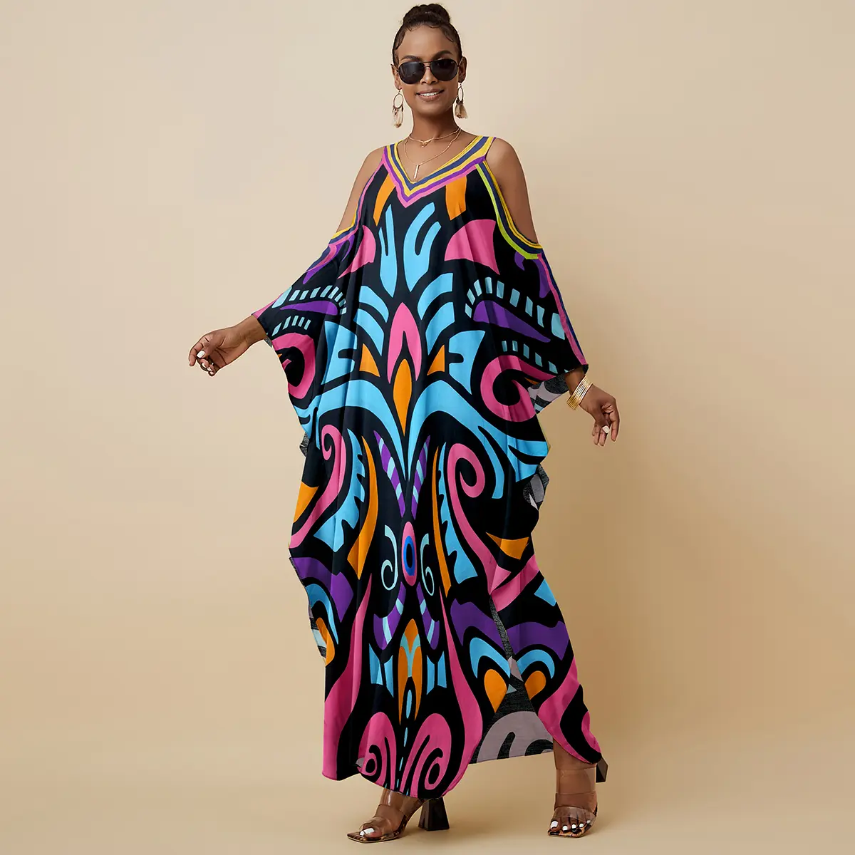 Pink Abstract Tribal Geometric