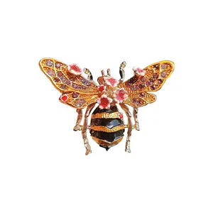 3PCS Bee Brooches, High-end Women New Fashion Design Bee Vintage Pin Scarf Decoration Accessories Brooch