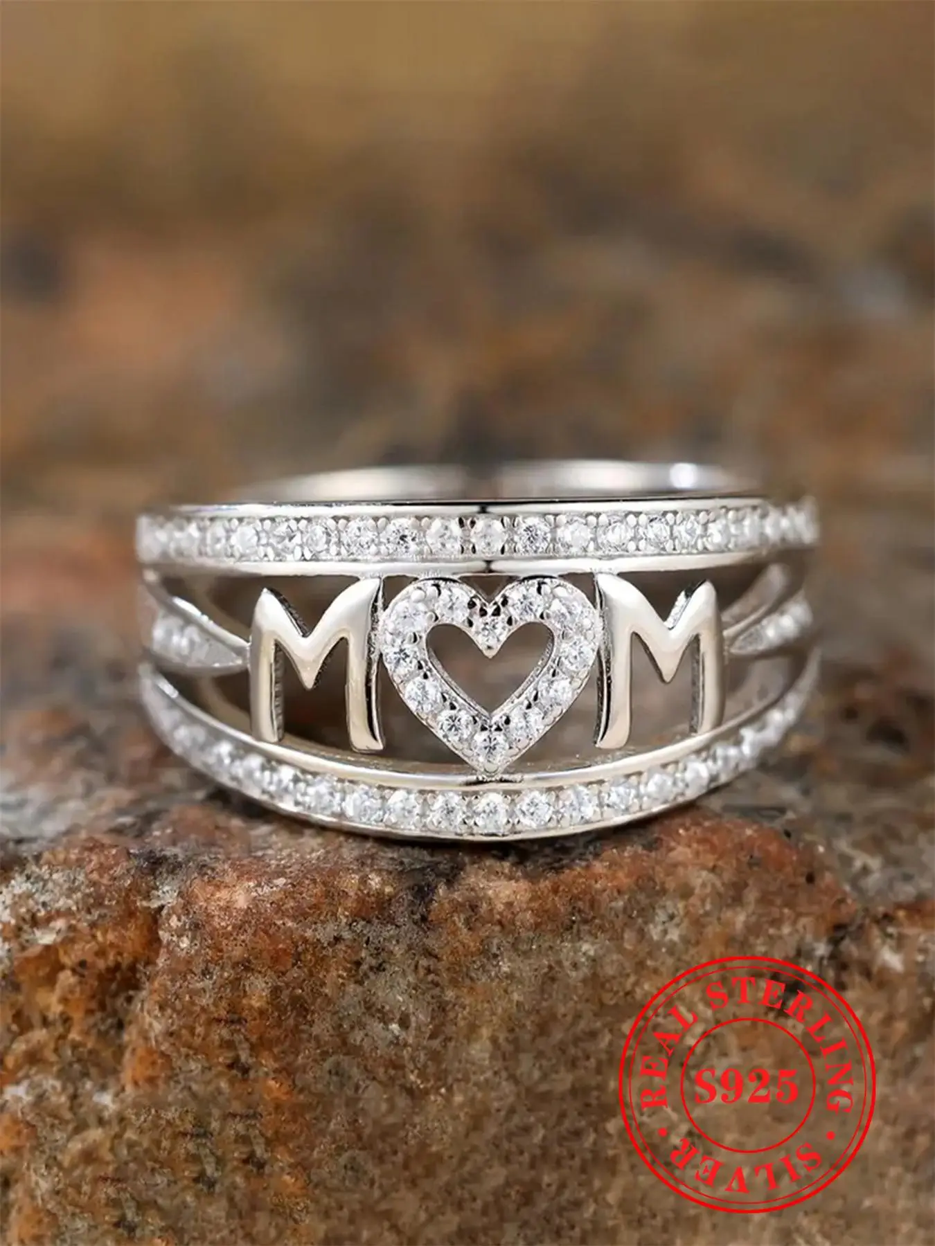 925 Sterling Silver Fashion Rhinestone Decorated Rings for Women, Sterling Silver Rings, Elegant Fashion Hand Jewelry for Party, Daily Clothing Decor,