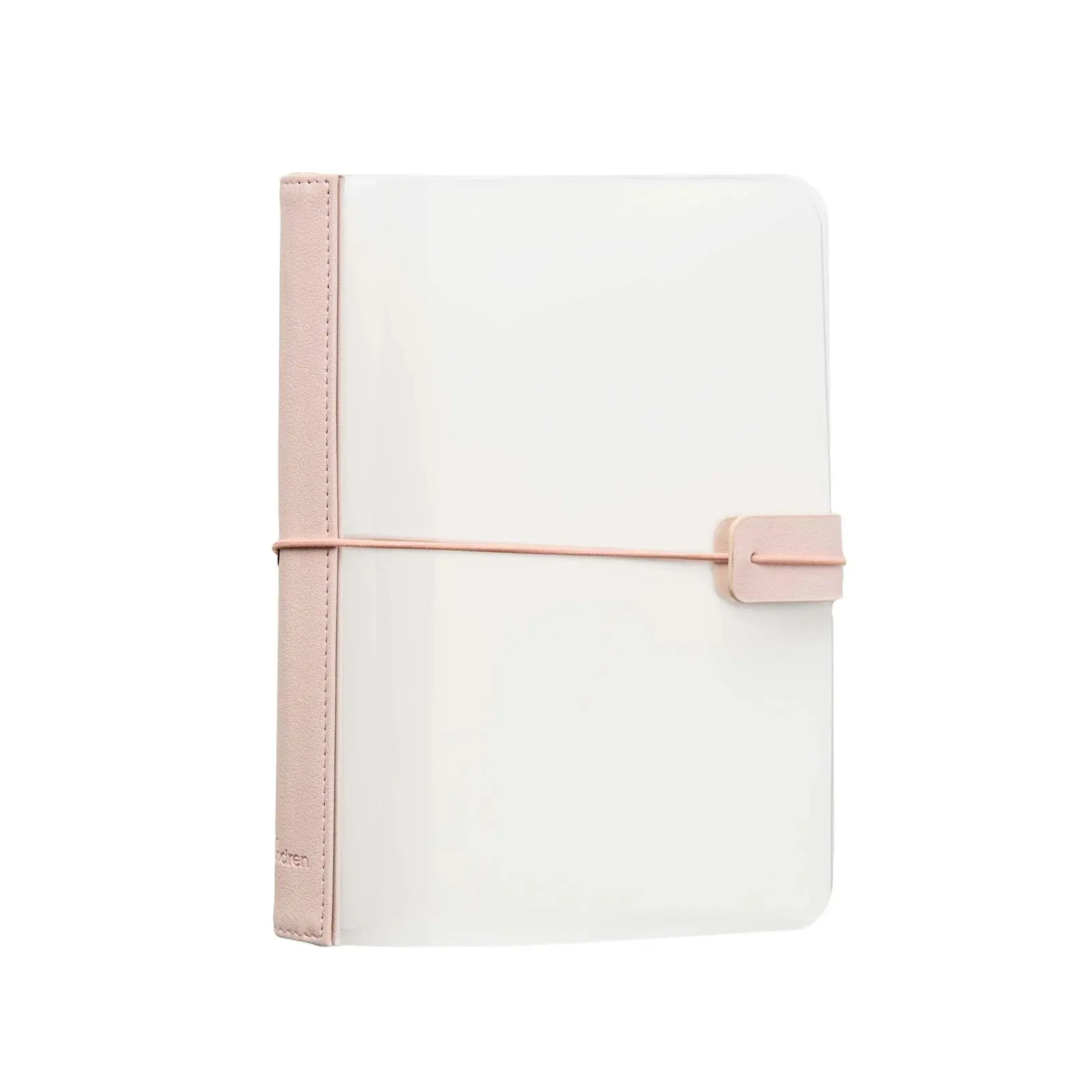 Transparent Flex Folio Document Organizer - Blush Pink, Plastic File Folder, Portfolio Folder, Document Holder with Flexible Cover