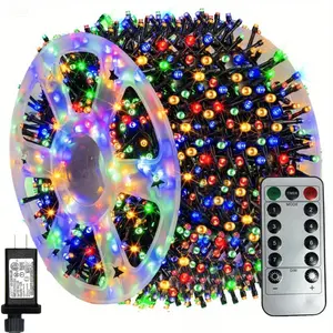 900LED 295ft Outdoor String Christmas Decoration Lights Fairy Lights with Remote Control 8 Modes Timer for Indoor Outdoor Garden Courtyard Wedding Party