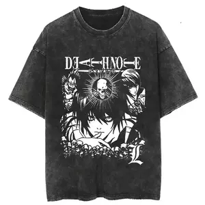 Death Note L Shirt Highlighting Grim Reaper and Dangerous Genius Vibes