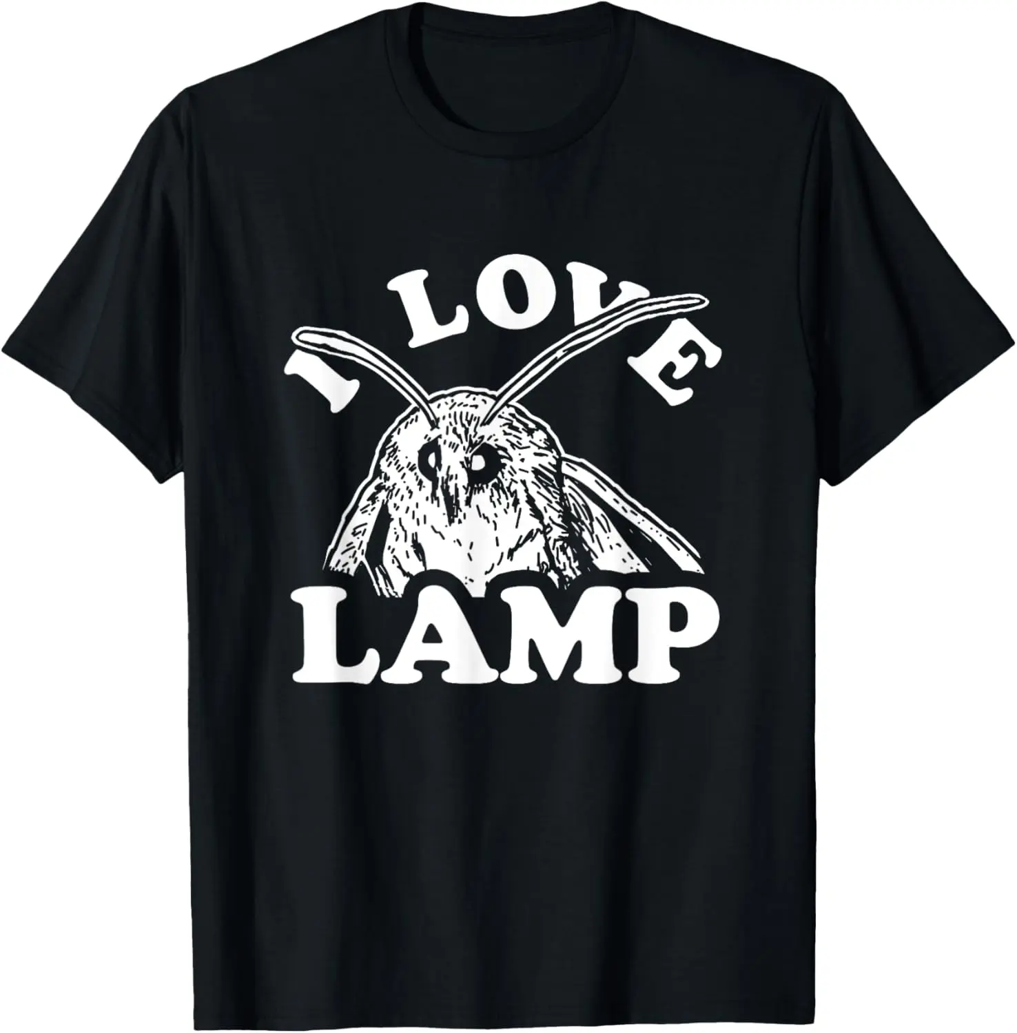I Love Lamp Moth - Moth Meme T-Shirt Pure Cotton Graphic Tees Menswear Top: Gifts for Men & Women