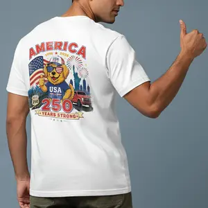 merica golden retriever shirt  4th of July Shirts for Men Patriotic Dog Tee Funny golden Retriever USA Crew Neck Cotton Summer T Shirt