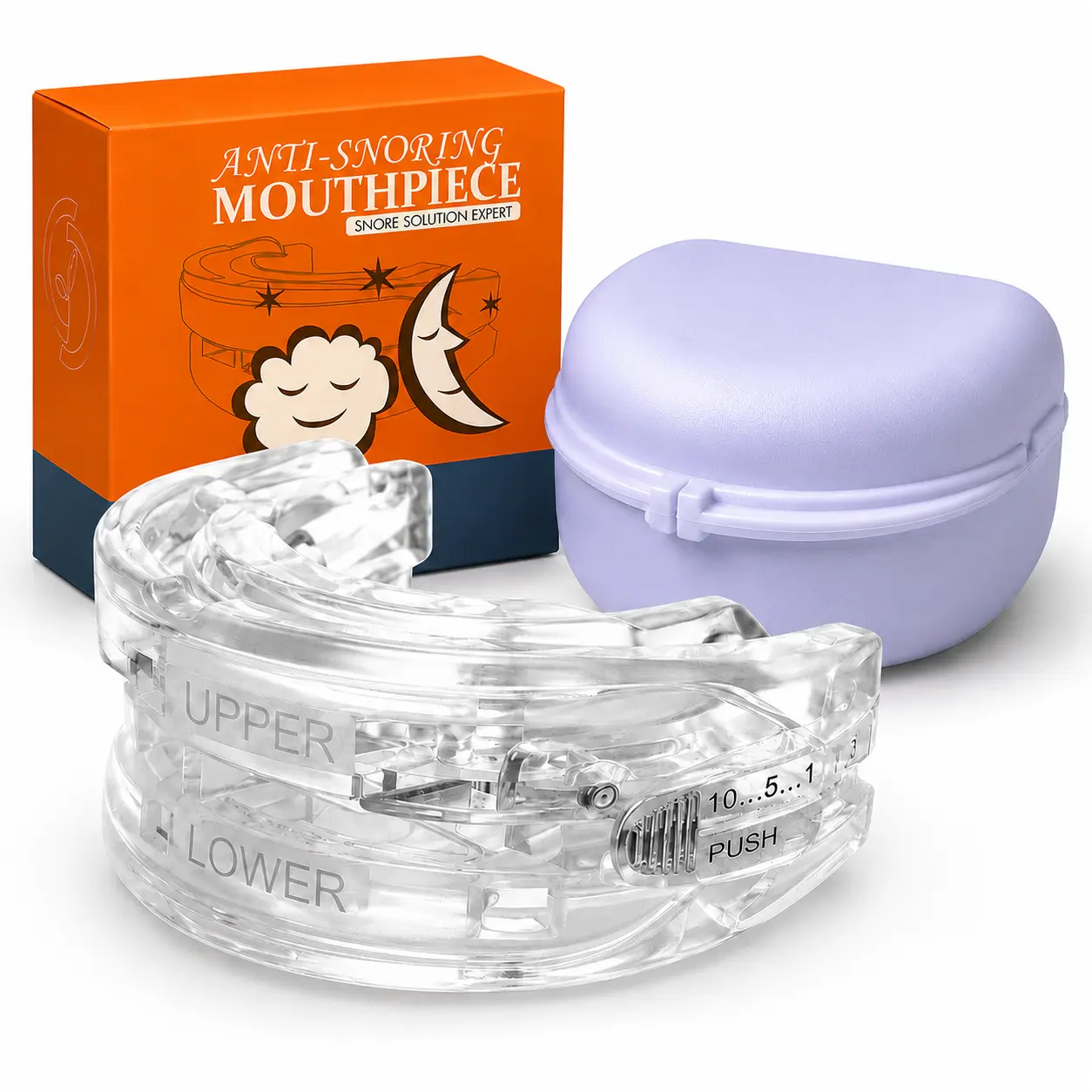 Adjustable Oral Sleep Aid for Adults – Relieves Snoring and Supports Nighttime Breathing