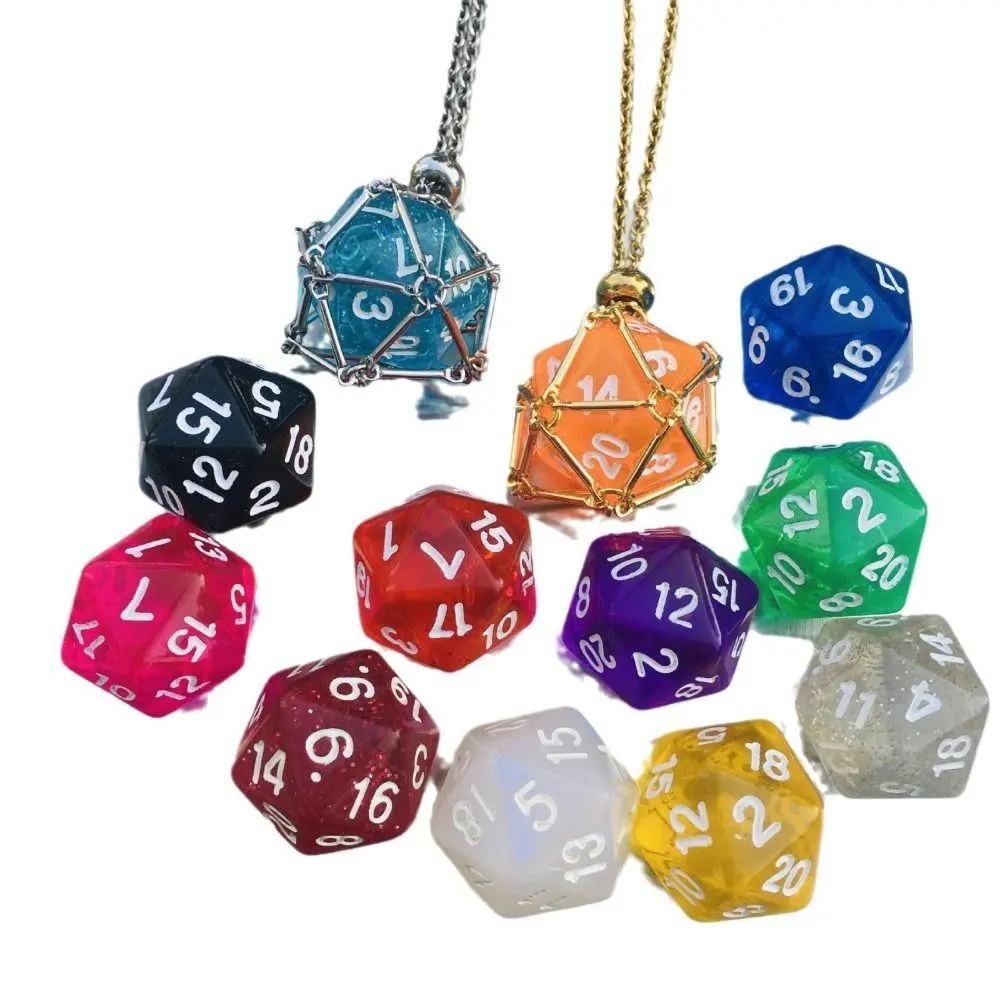 New Metal Net Cage Crystal Necklace Stainless Steel Stone Holder Necklace Dice Crystal Pendant Necklace Jewelry for Women Men