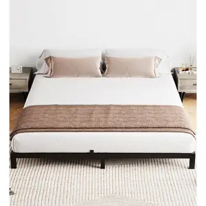 Garvee & Garvee Metal Platform Bed Frames with Under Bed Storage, Heavy Duty Mattress Foundation, Easy Assembly, No Box Spring Needed, Low Profile Design, Quiet, Suitable for Bedroom or Apartment, Black Finish