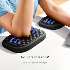 Ergonomic Memory Foam Wrist Rest Pad Set for Computer Desk, Soft Comfortable Arm Support & Hand Cushion, Pain Relief Wrist Support for Laptop Typing, Gaming, Office & Home Use, Non-Slip Base Durable Desk Accessories for Men Women