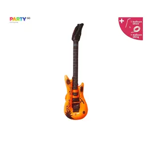 Inflatable Guitar  Orange Guitar  | Rock Instrument  | Music Concert Party Decoration | Music Theme Party | Band Party | Jazz Music Party