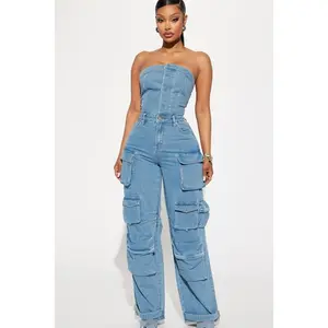 Dixie Denim Jumpsuit - Denim C