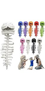 2026 New Dinosaur Skeleton Costume, 3D Spinosaurus Skull Mask & Plush Spine, for Dress-Up Play #HHW