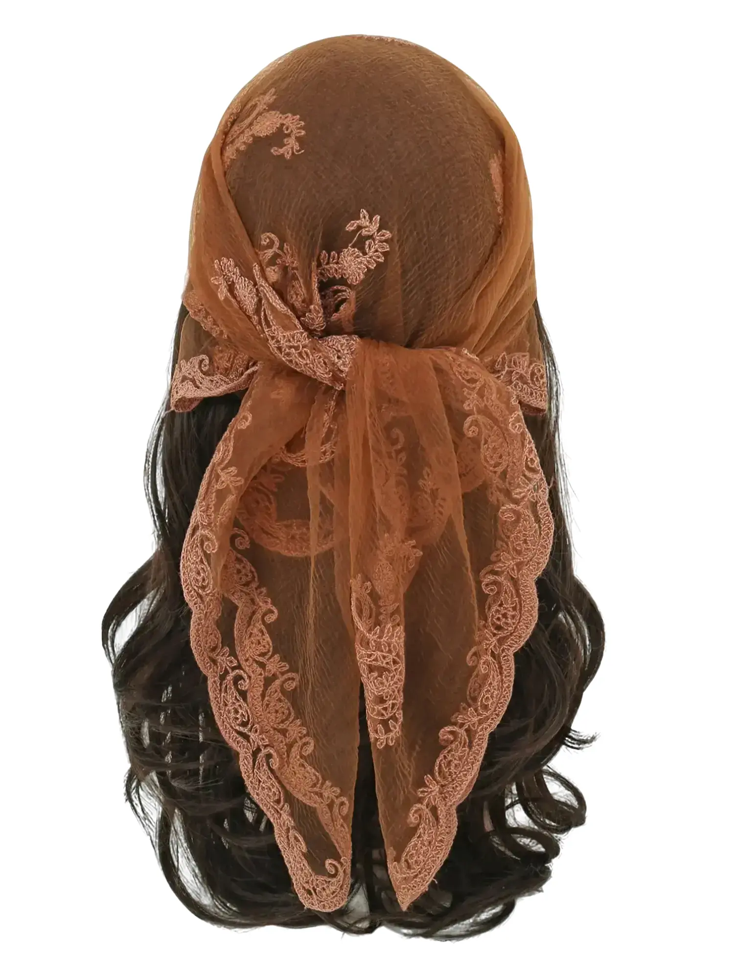 Women's Floral Embroidered Square Scarf, Fashionable Elegant Multifunctional Scarf For Daily Wear, Casual Versatile Scarf For Women