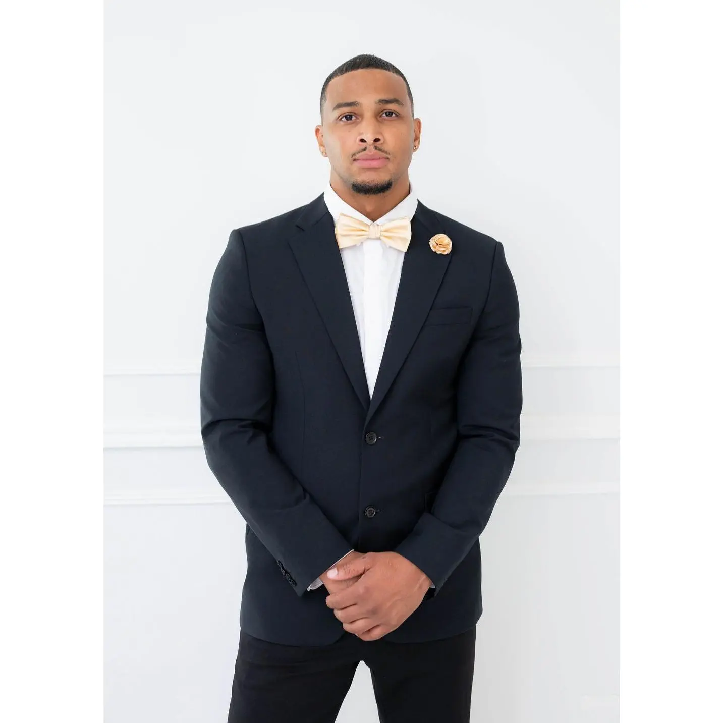 Champagne Bowtie and Accessory Set (Groomsmen) - Quick Ship