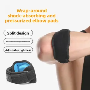 Anti-Sprain Hand Elbow Pads Tennis Sports Elbow Pads Basketball Golf Adjustable Shock Absorption Pressurized Support Breathable Elbow Pads