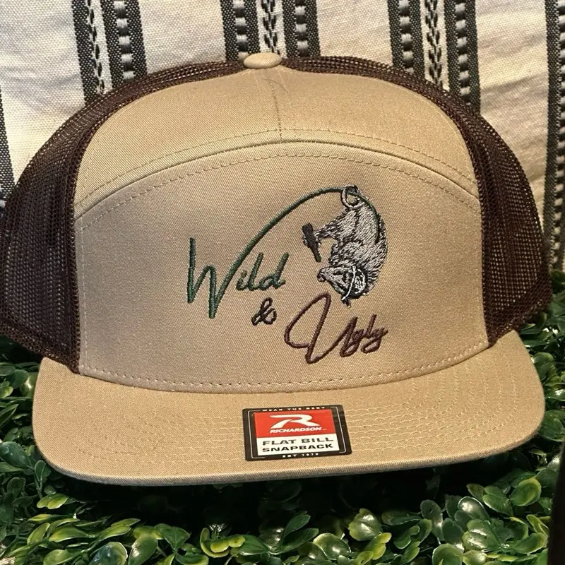 Upside Down Opossum Embroidered Hat