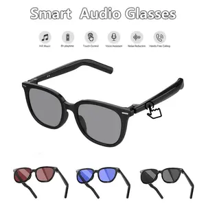 2026 Wearable AI Smart Glasses, Camera-Free Option, Touch Control, AI ChatGPT Integration, Real-Time Translation, Blue Light Filtering, Noise-Reducing Dual Mics, HD Recording, Bluetooth Wireless Calling, for Cycling, Office Use